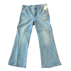 Good American Good Legs Crop Mini Boot Jeans Skinny Fit Womens 14 Indigo 743 NWT